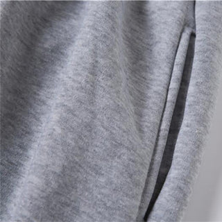 Close-up of gray fabric with a zipper