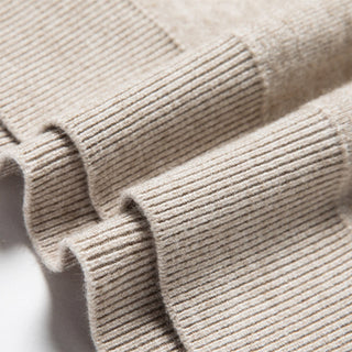Close-up of beige ribbed fabric texture