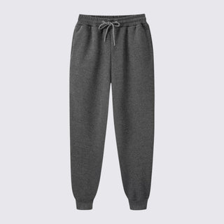 Gray sweatpants on a light gray background