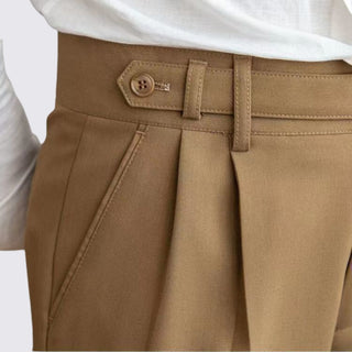Pleated Tapered Trousers for Men