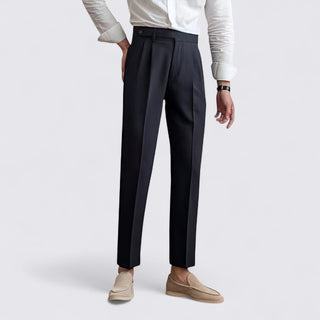 Pleated Tapered Trousers for Men