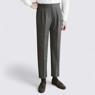 Pleated Tapered Trousers for Men