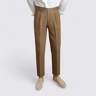 Pleated Tapered Trousers for Men