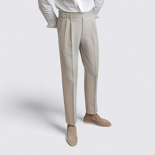 Pleated Tapered Trousers for Men