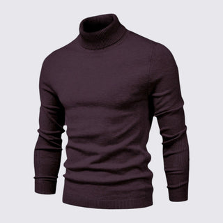 Ribbed Turtleneck Sweater for Men